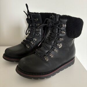 Royal canadian cambridge Women's Black Leather Boots Size 7
